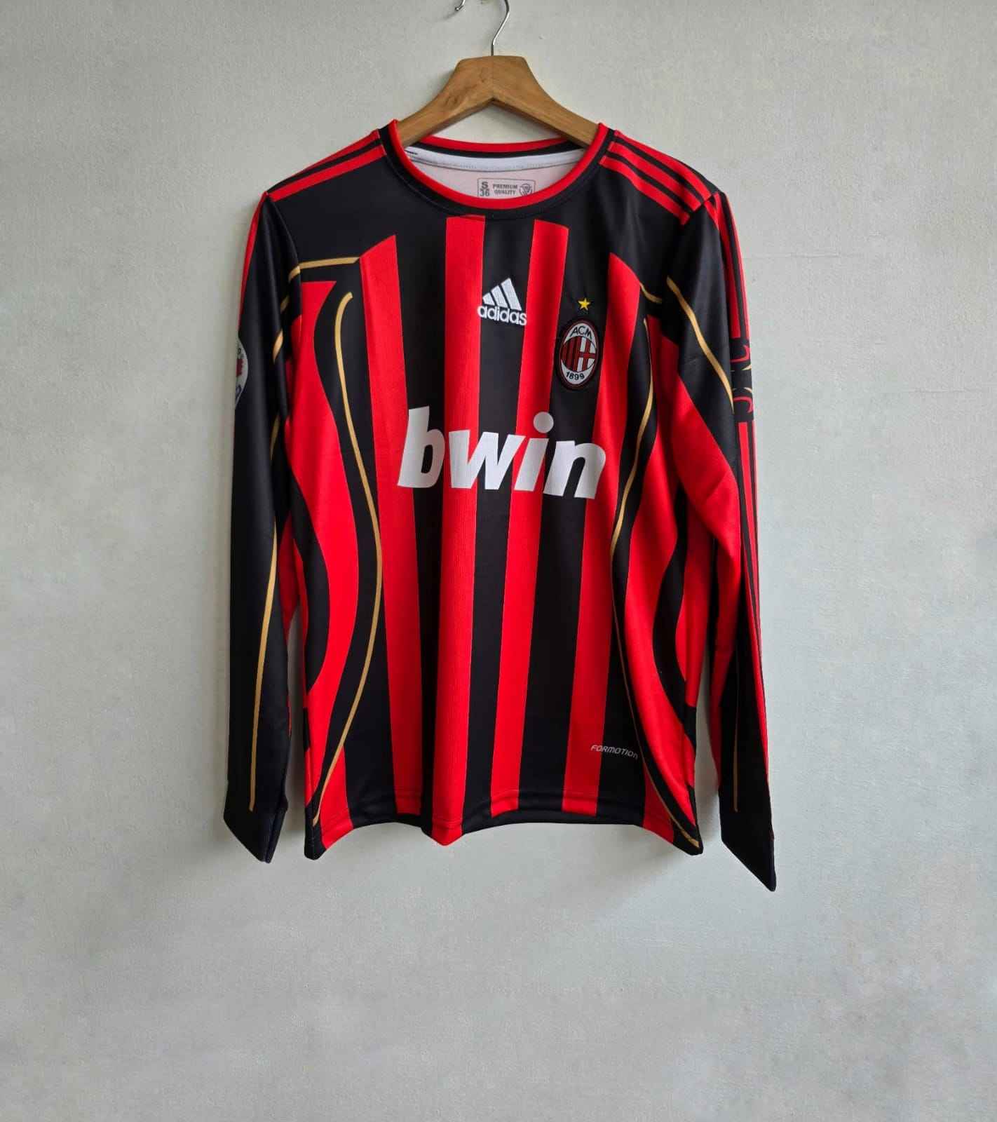 Ac Milan 2006-07 home Maldini full sleeves retro